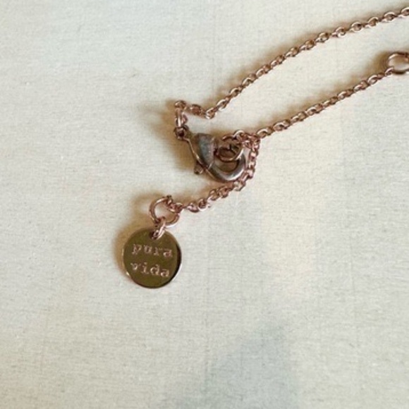 Pura Vida Pave Wave Necklace and Earring Set - Picture 5 of 9